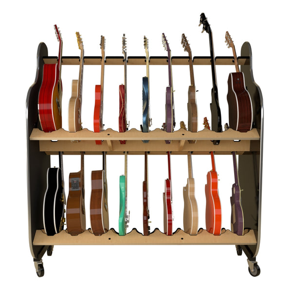 The Session-Pro™ Double-Stack Mobile Guitar Rack