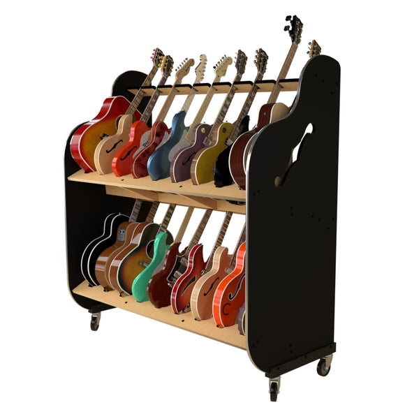 The Session-Pro™ Double-Stack Mobile Guitar Rack