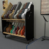 The Session-Pro™ Double-Stack Mobile Guitar & Case Rack