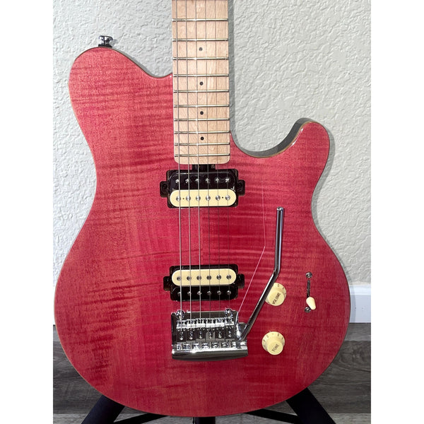 Headstock — tuners and string path