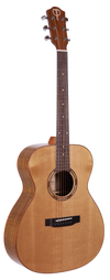 Teton STG110NT grand concert acoustic guitar studio front view, solid Sitka spruce top, ovangkol body