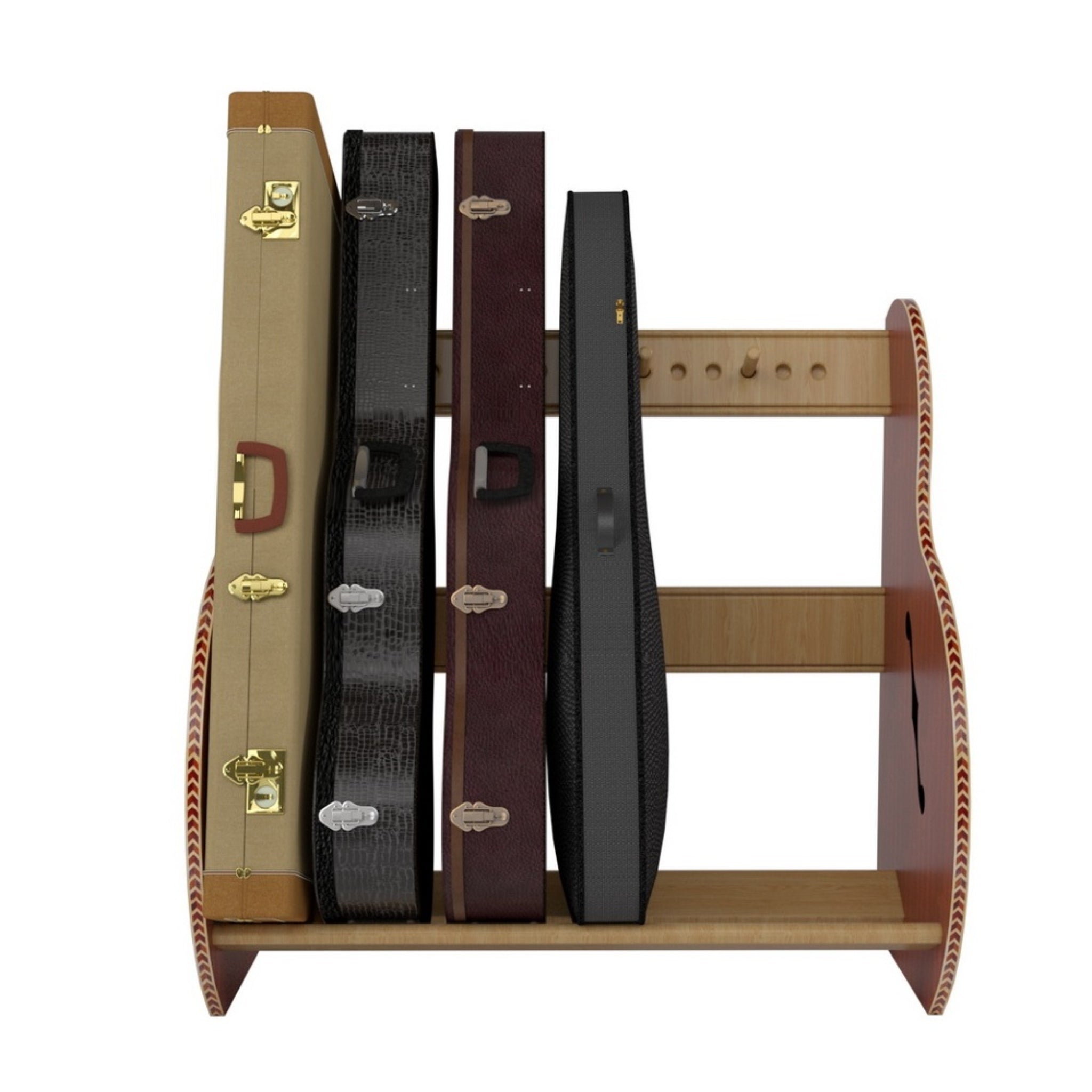 The Studio™ Deluxe Guitar Case Rack | Mahogany, Regular