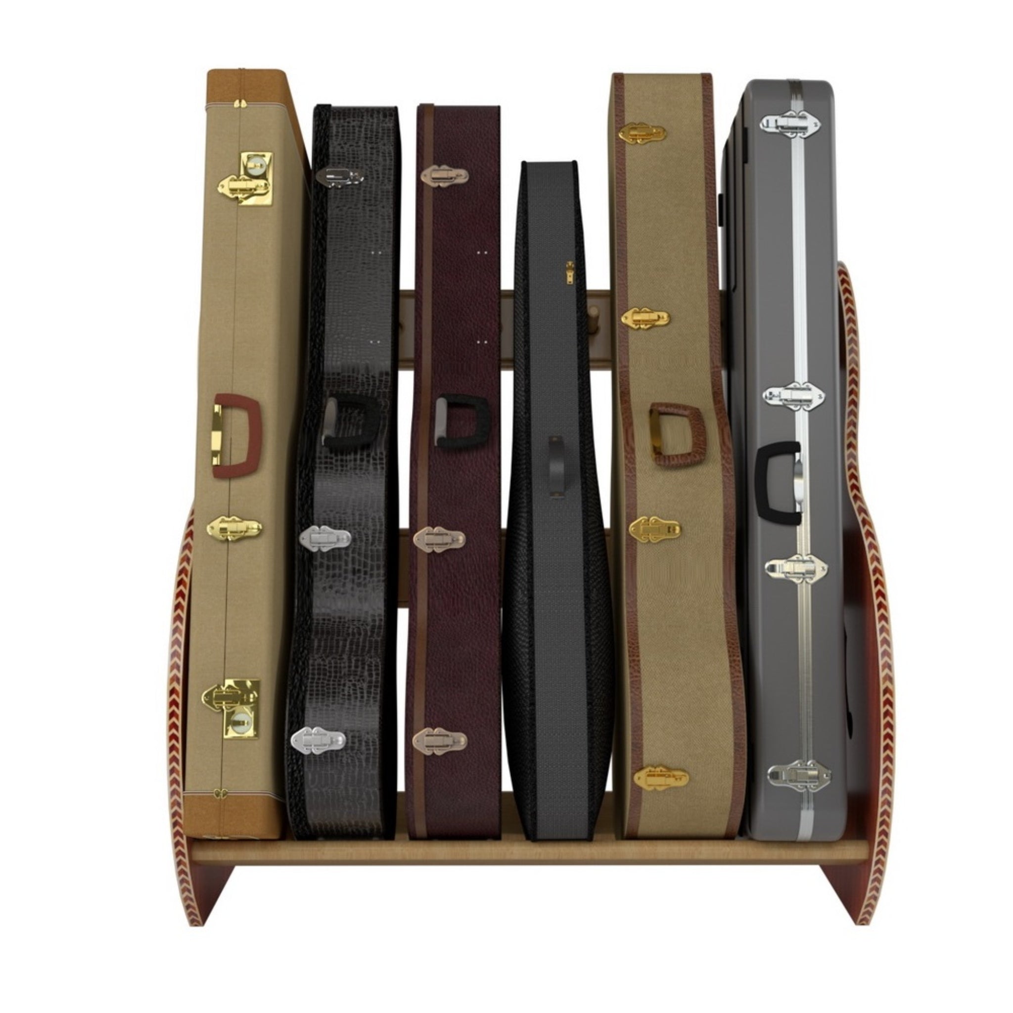 The Studio™ Deluxe Guitar Case Rack | Mahogany, Regular