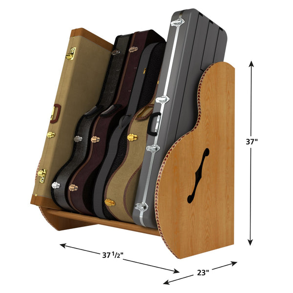 The Studio™ Deluxe Guitar Case Rack | Red Oak, Regular