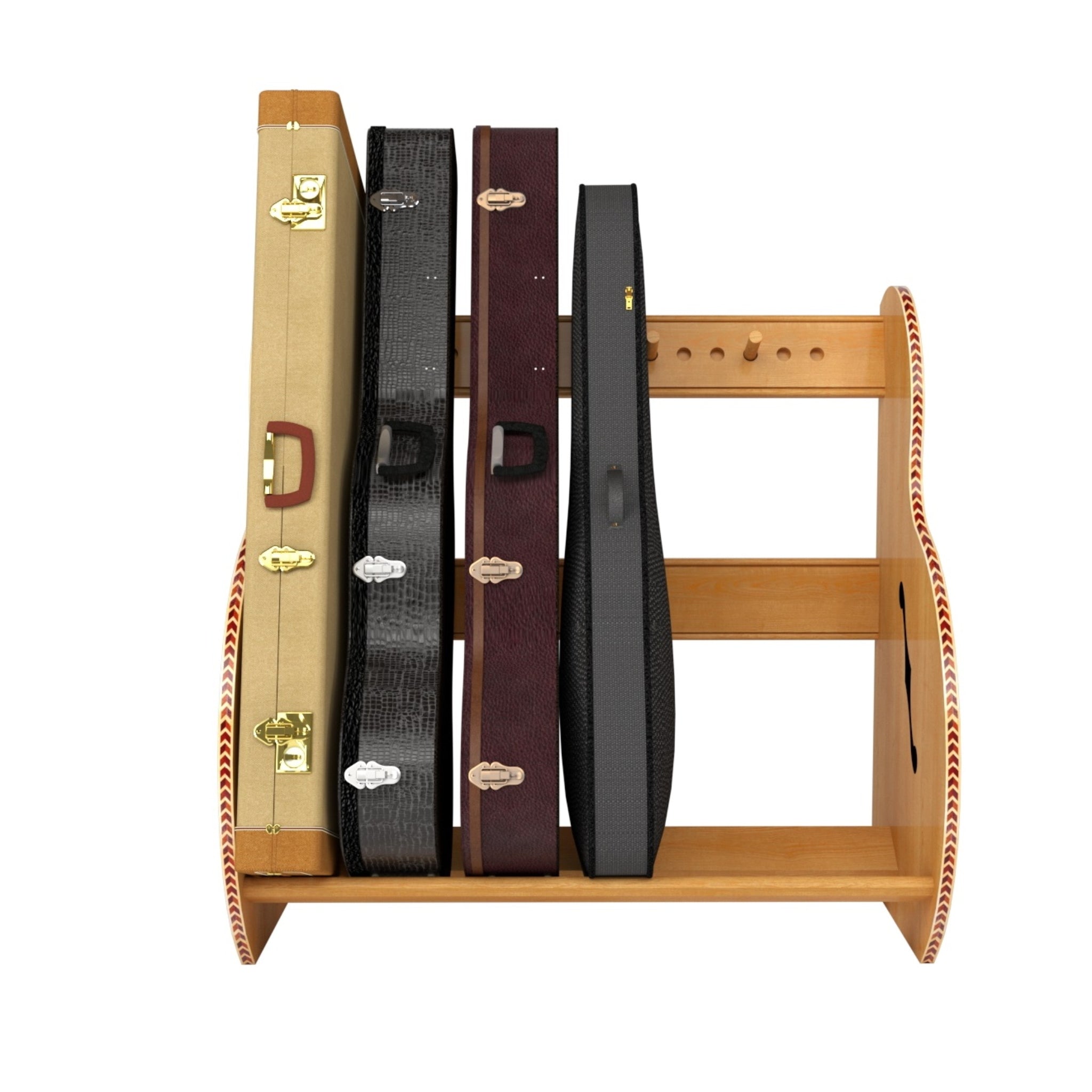 The Studio™ Deluxe Guitar Case Rack | Red Oak, Regular