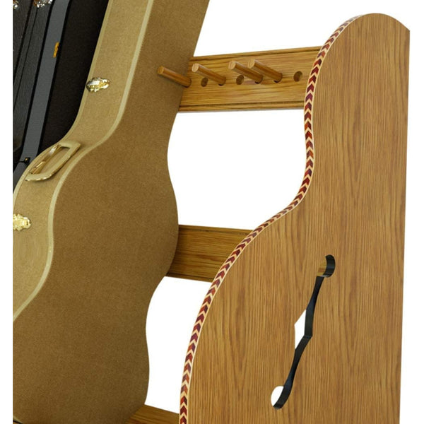The Studio™ Deluxe Guitar Case Rack | Red Oak, Regular