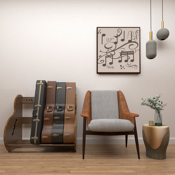 The Studio™ Deluxe Guitar Case Rack | Walnut, Regular