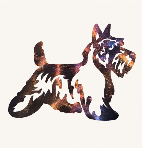 Scottish Terrier Metal Art Sculpture