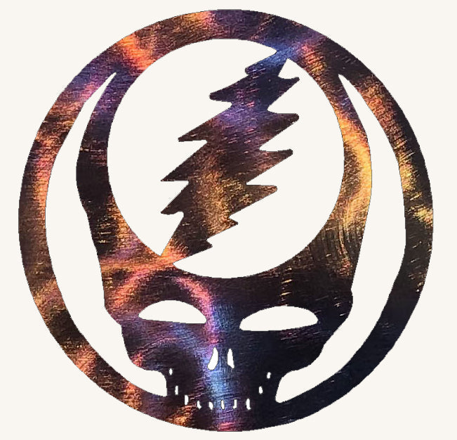 Steal Your Face / Grateful Dead Metal Art Sculpture