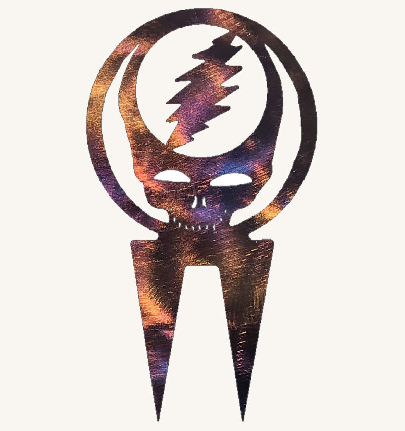 Steal Your Face Garden Stake