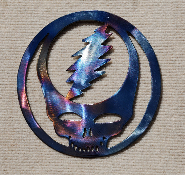 Steal Your Face / Grateful Dead Metal Art Sculpture