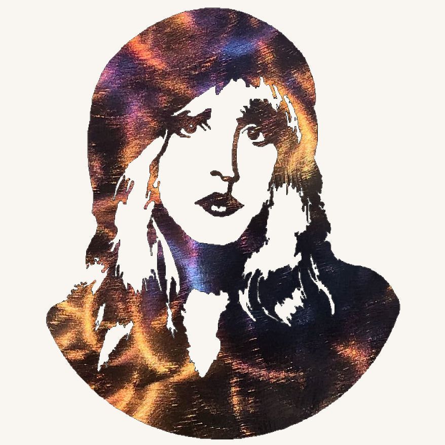Stevie Nicks Metal Art Sculpture