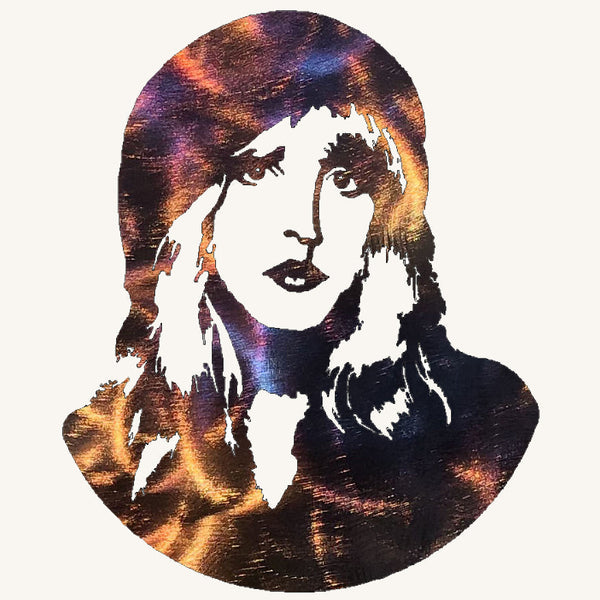 Stevie Nicks Metal Art Sculpture