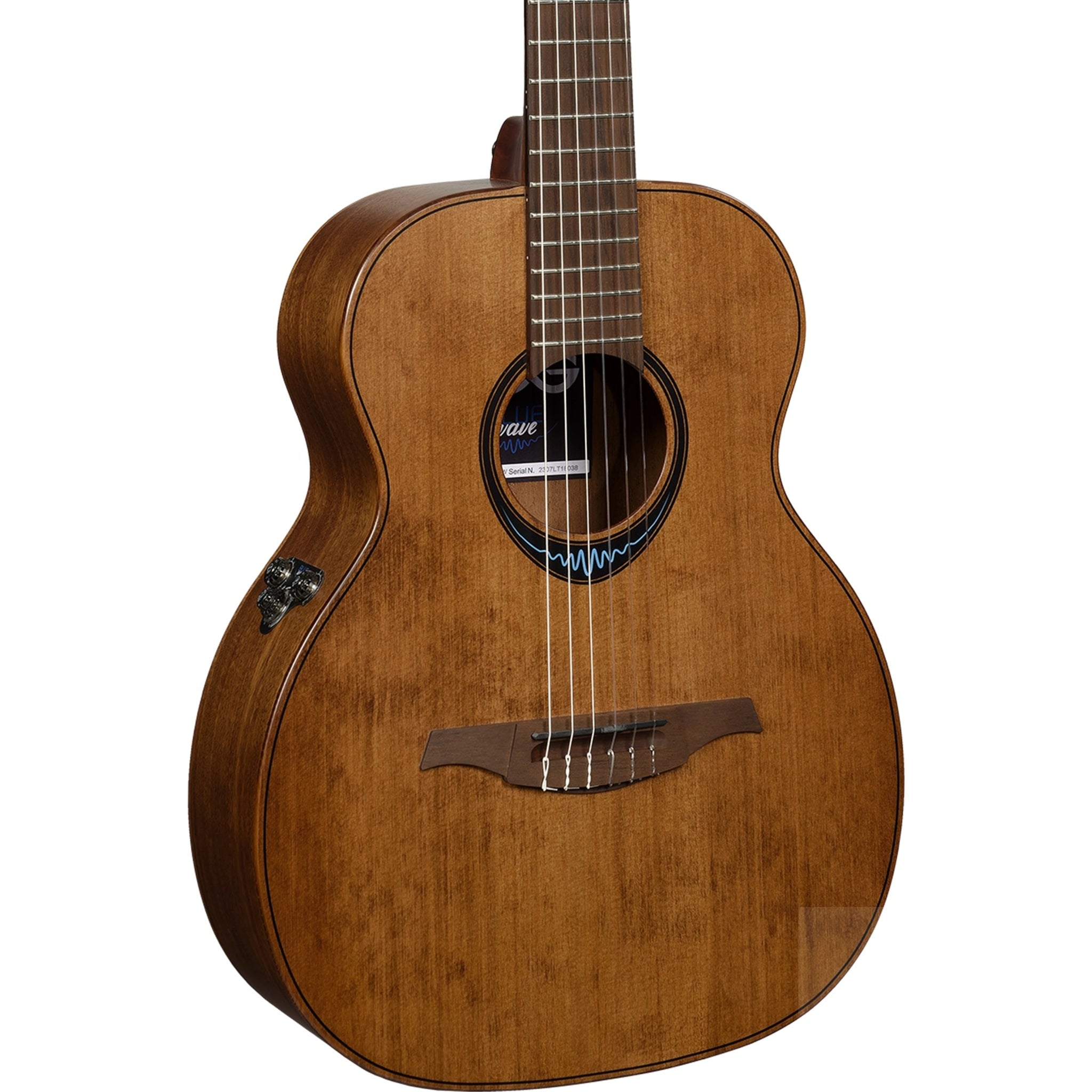 Lag BlueWave Travel Nylon Vintage Brown Satin Smart Guitar TNBW1TE-N-BRW