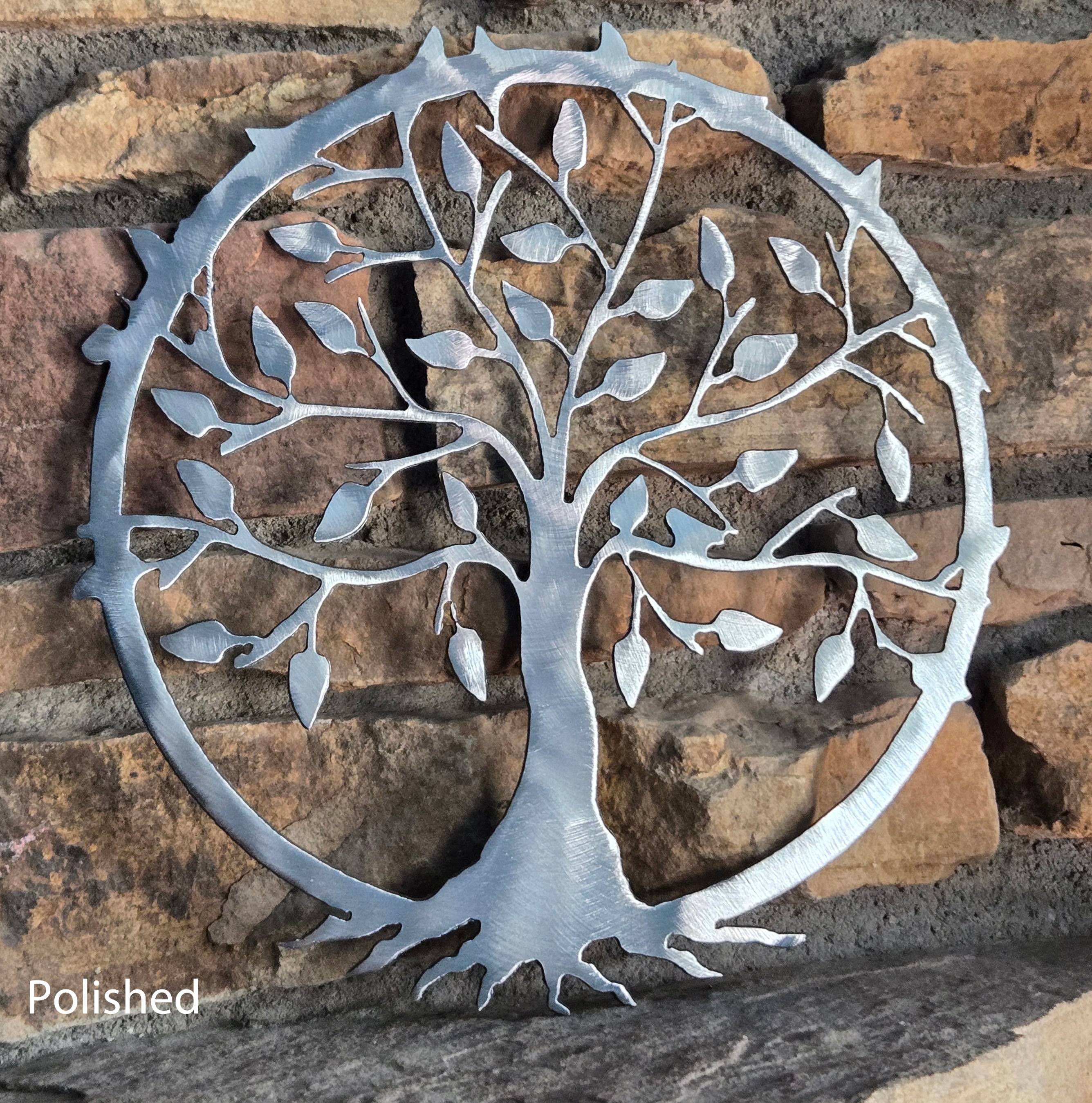 Tree of Life with Roots Metal Art Sculpture