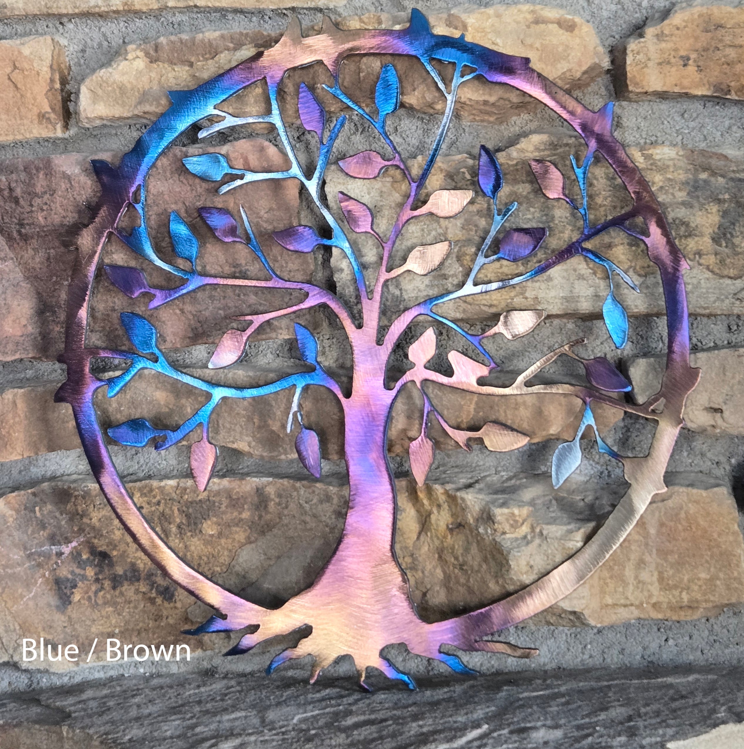 Tree of Life with Roots Metal Art Sculpture