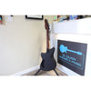 Tagima Rocker Cosmos Stealth guitar back view showing roasted maple neck and satin black finish