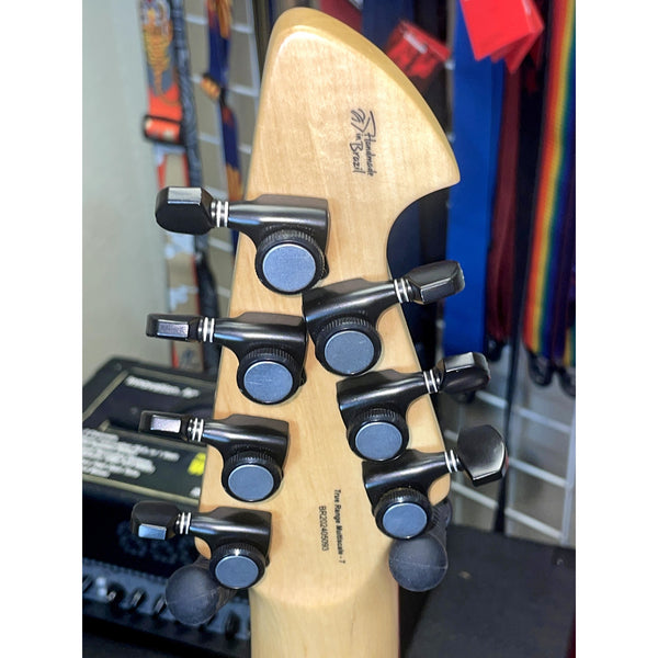 Tagima True Range 7 — Brazilian Cedar Body, Pau Marfim Neck, Pau Ferro, Bare Knuckle Aftermath, Monorail (Brazil)