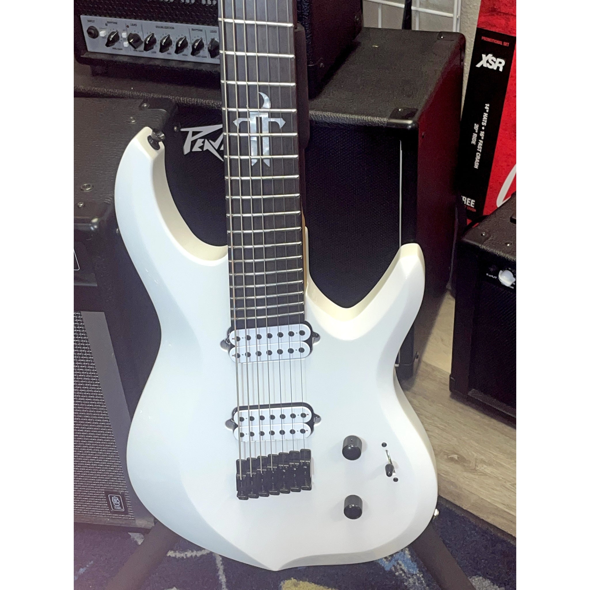 Tagima True Range 7 — Brazilian Cedar Body, Pau Marfim Neck, Pau Ferro, Bare Knuckle Aftermath, Monorail (Brazil)