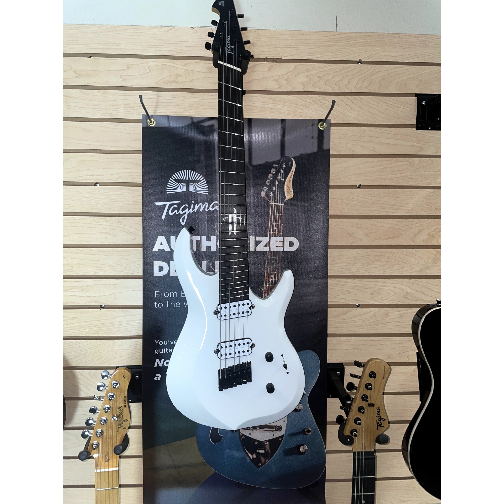 Tagima True Range 7 — Brazilian Cedar Body, Pau Marfim Neck, Pau Ferro, Bare Knuckle Aftermath, Monorail (Brazil)