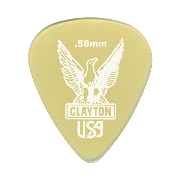 Clayton Ultem Standard Picks — 12‑Pack (0.56mm)