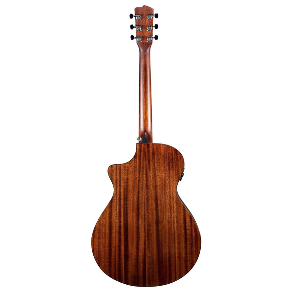 Wildwood Pro Dreadnought Concerto Suede CE African Mahogany-African Mahogany