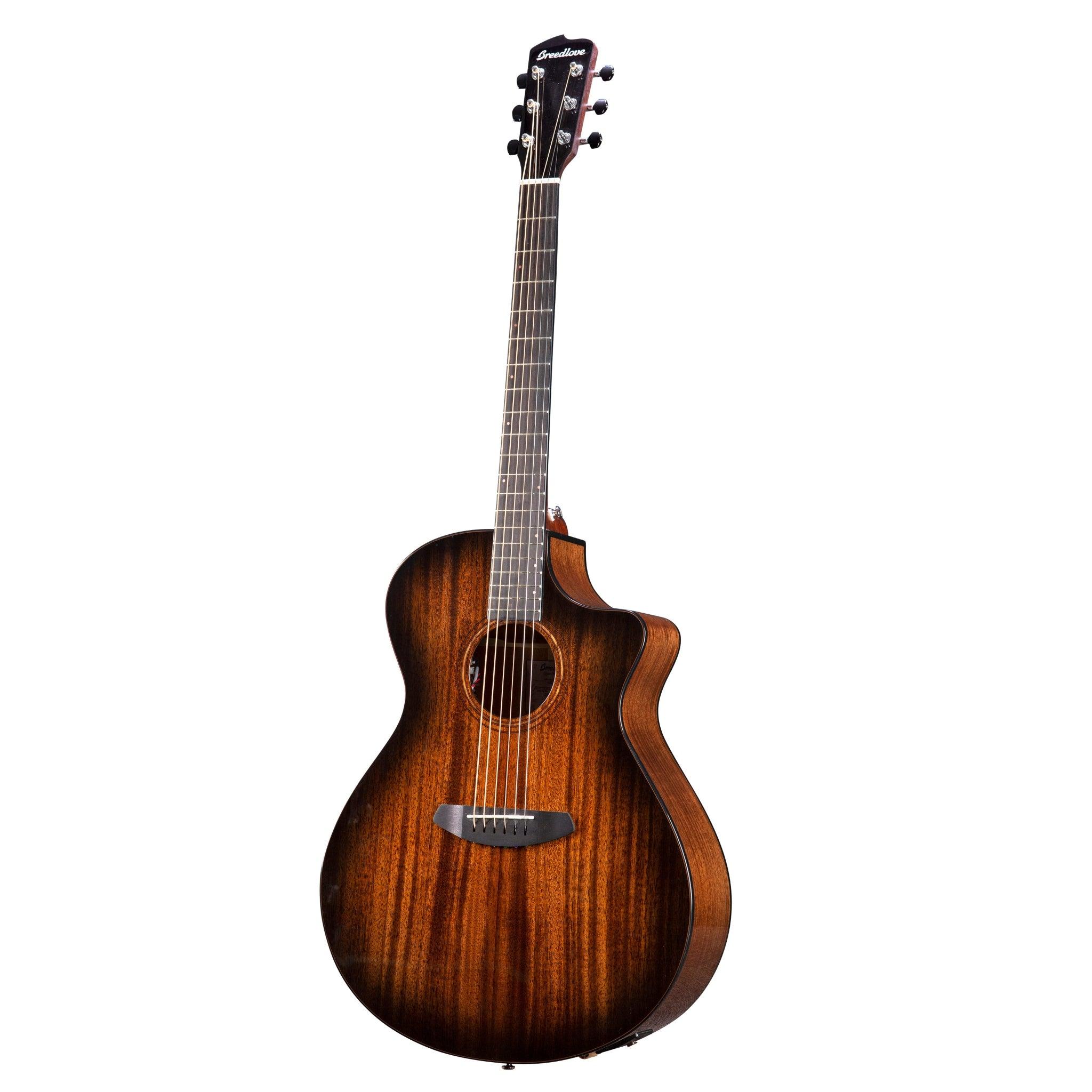 Wildwood Pro Dreadnought Concerto Suede CE African Mahogany-African Mahogany