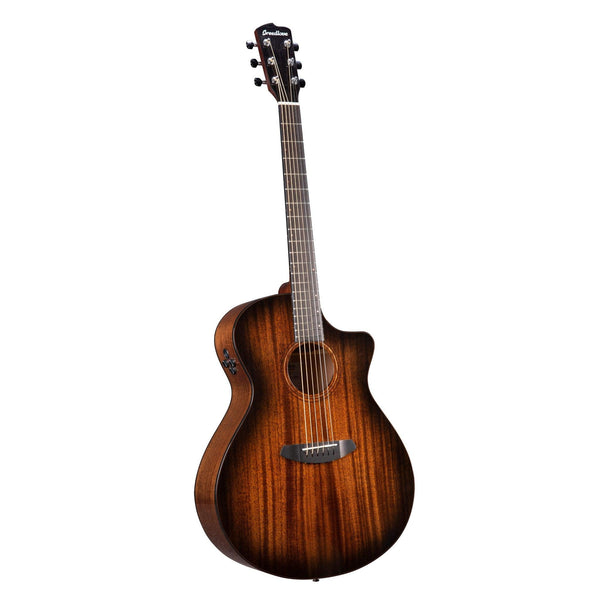 Wildwood Pro Dreadnought Concerto Suede CE African Mahogany-African Mahogany