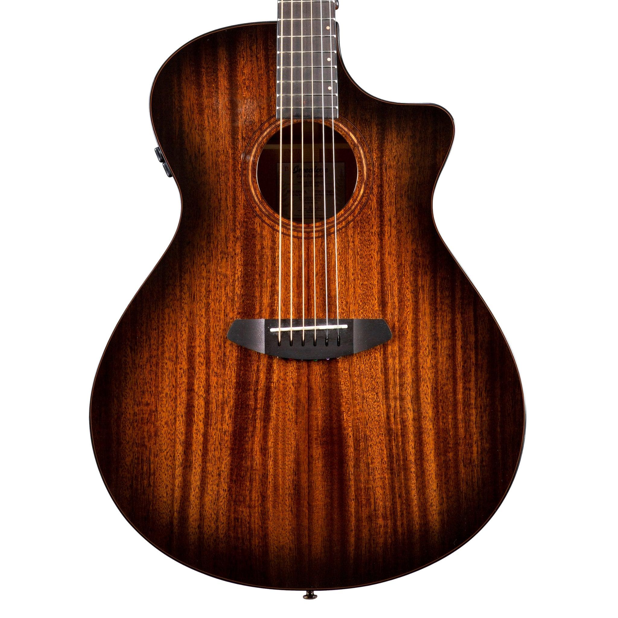 Wildwood Pro Dreadnought Concerto Suede CE African Mahogany-African Mahogany