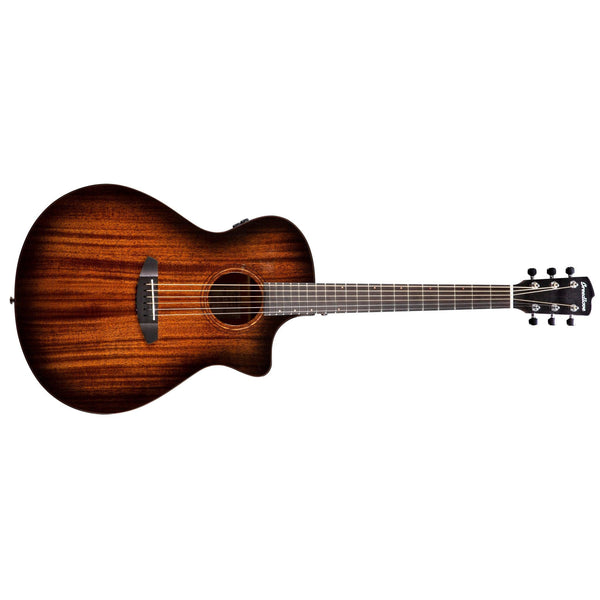 Wildwood Pro Dreadnought Concerto Suede CE African Mahogany-African Mahogany