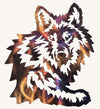 Wolf Head with Leg Metal Art (#102)