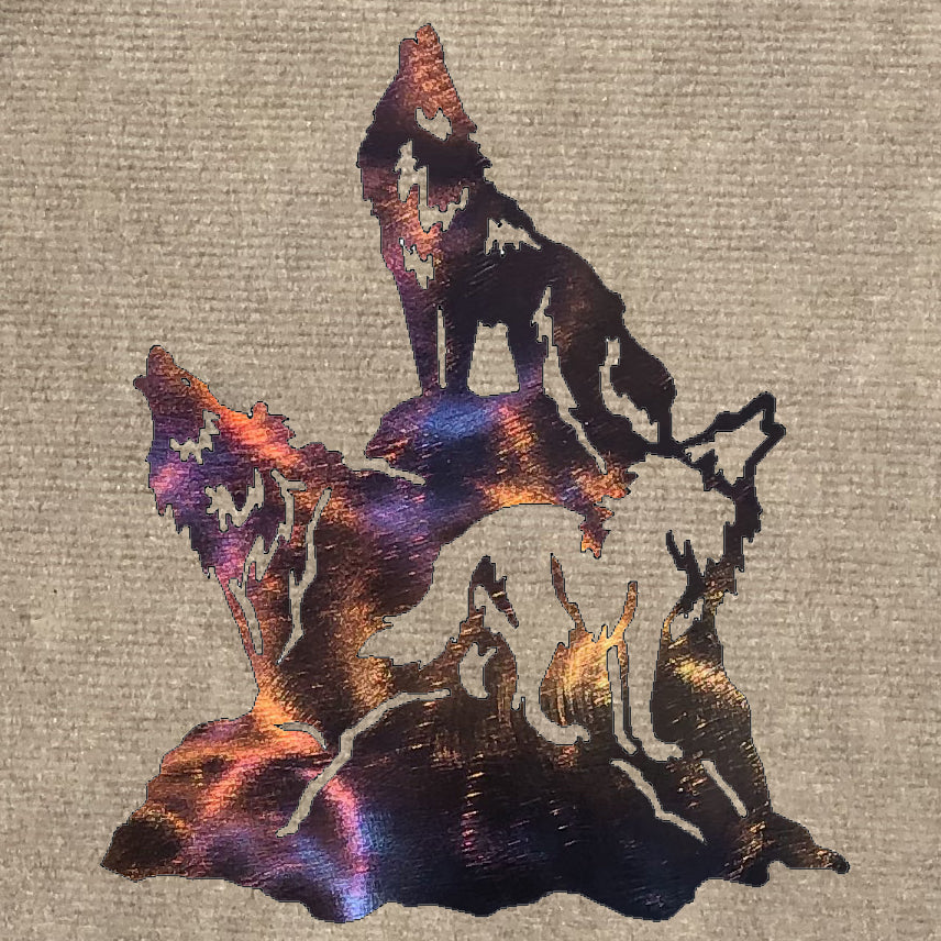 Wolf Song Night Metal Art (#103)