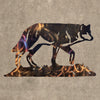 Wolf Walking Gently Metal Art (#105)