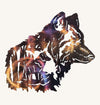 Wolf within Wolf Metal Wall Art (#106)