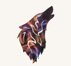 Wolf Head Howling Metal Art (#128)