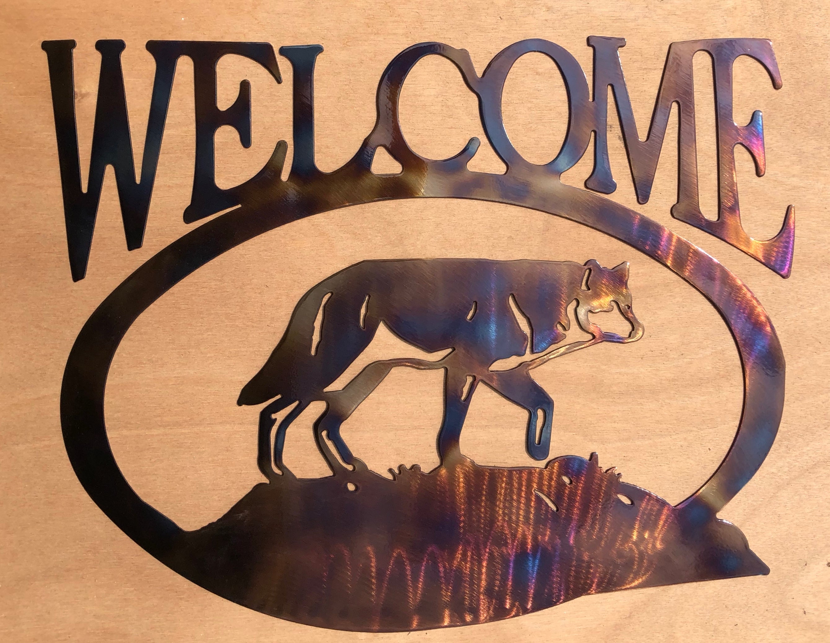 Wolf Welcome Sign (#135)