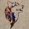 Wolf Face Profile Metal Art (#141)