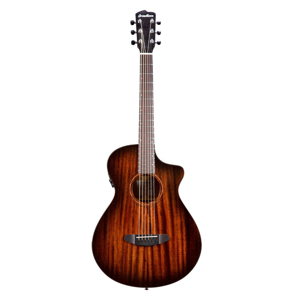 Breedlove Wildwood Pro Wildwood Pro Parlor Concertina Suede CE African Mahogany–African Mahogany — front