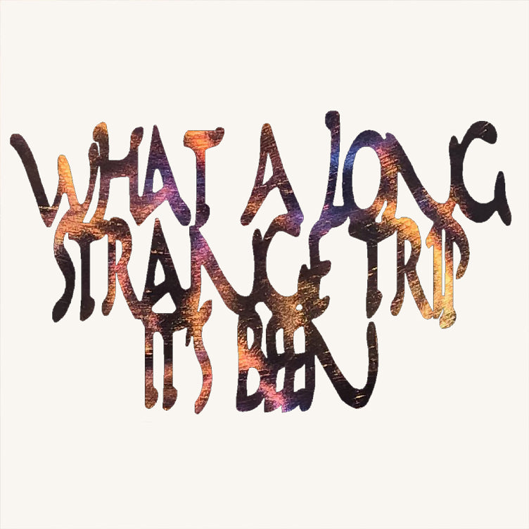 What A Long Strange Trip It's Been Metal Art