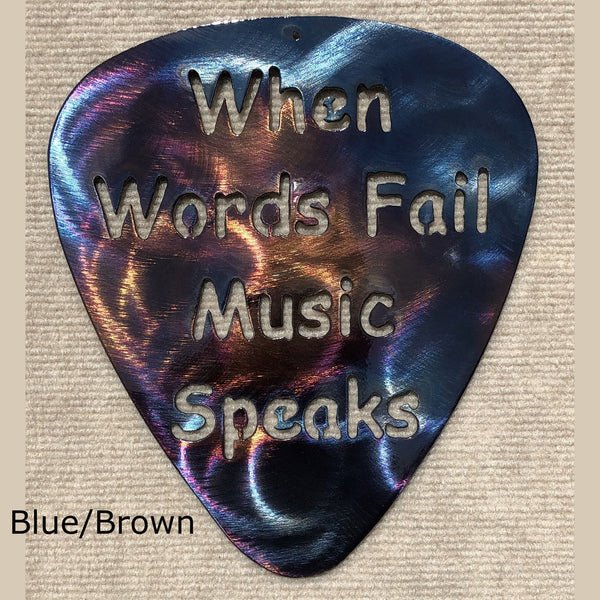 When Words Fail Music Speaks Metal Art Sculpture