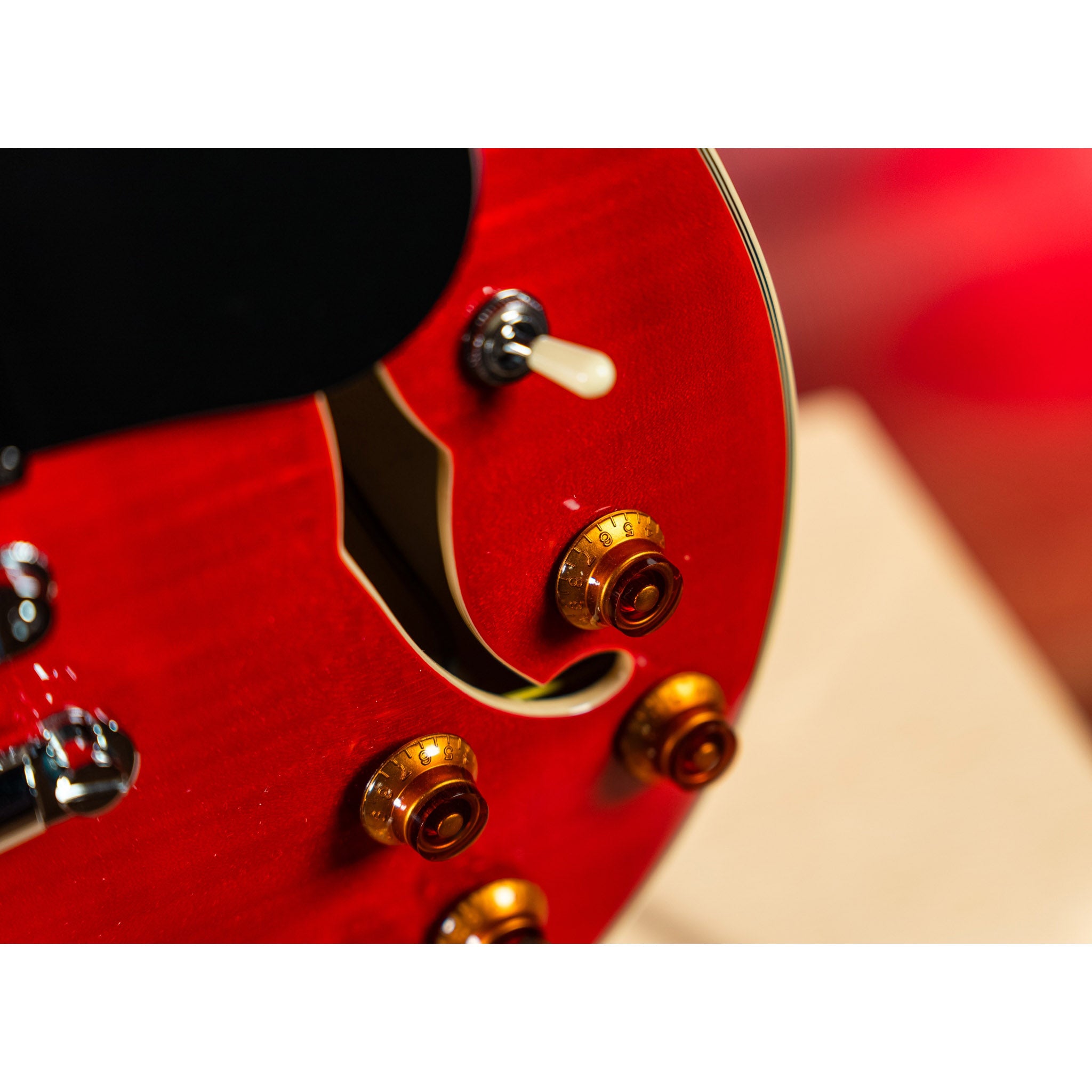 Washburn SH35TR Wing Series Semi Hollow Electric Guitar – Trans Red