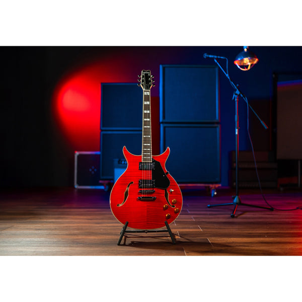 Washburn SH35TR Wing Series Semi Hollow Electric Guitar – Trans Red