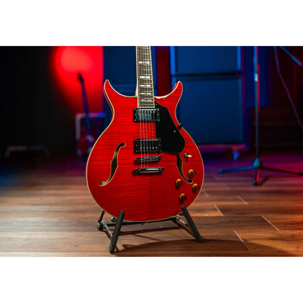 Washburn SH35TR Wing Series Semi Hollow Electric Guitar – Trans Red
