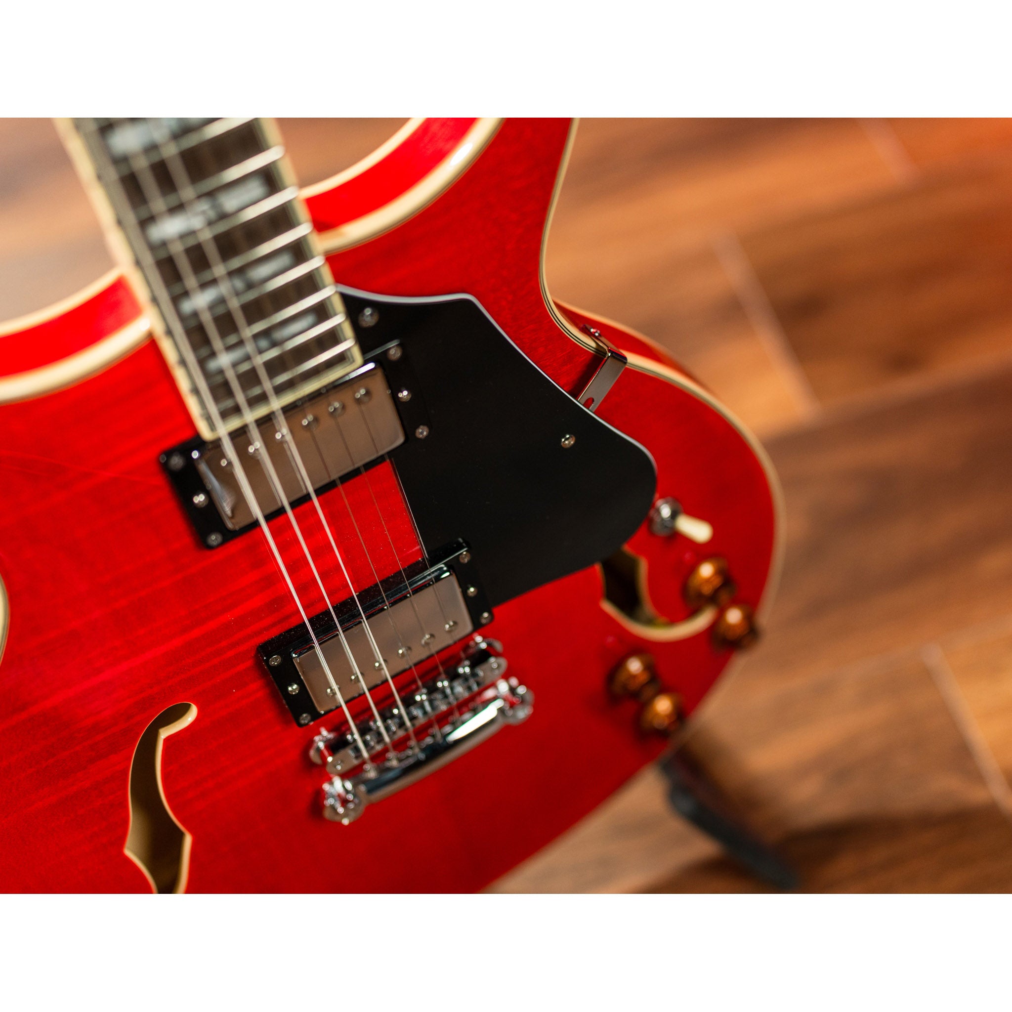 Washburn SH35TR Wing Series Semi Hollow Electric Guitar – Trans Red
