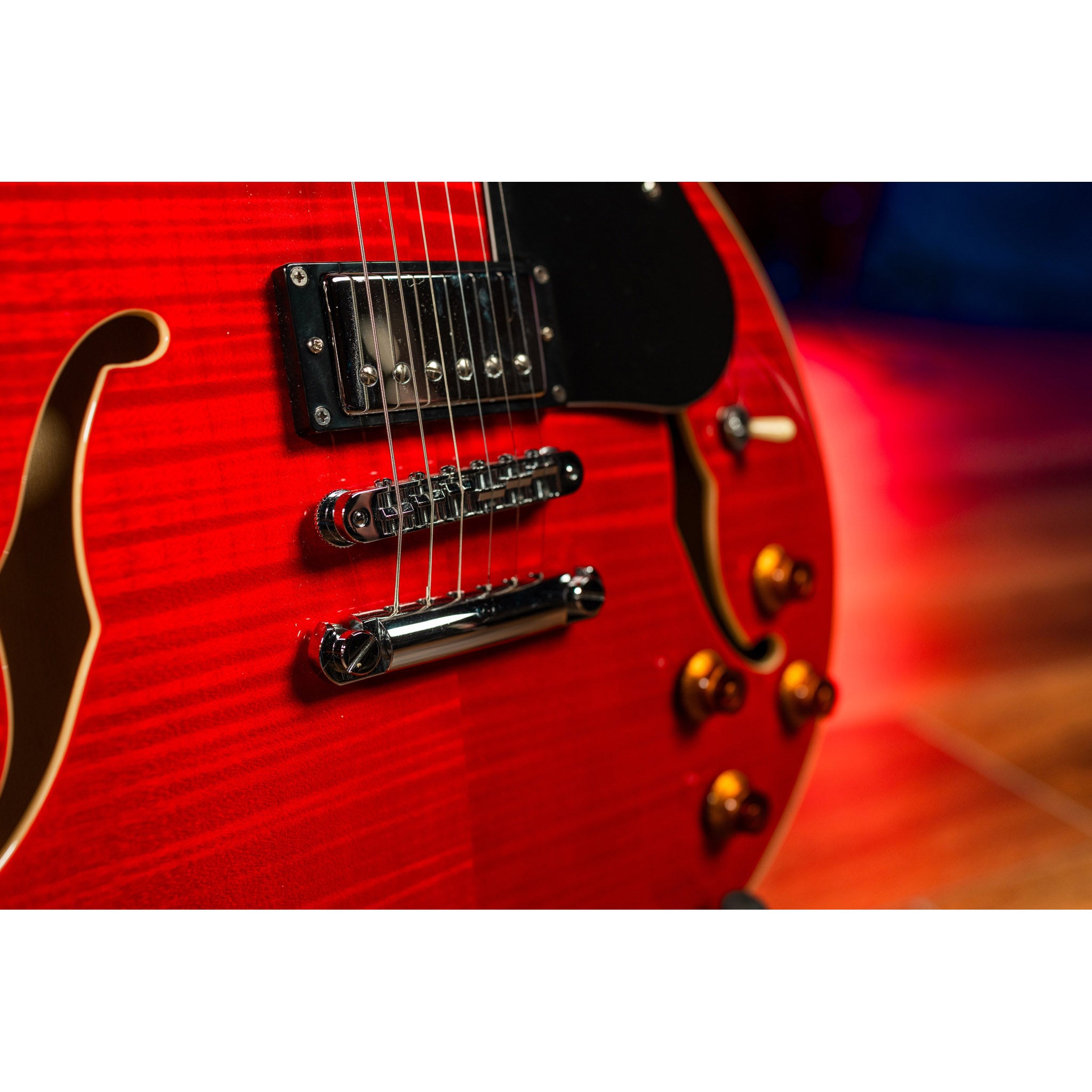 Washburn SH35TR Wing Series Semi Hollow Electric Guitar – Trans Red