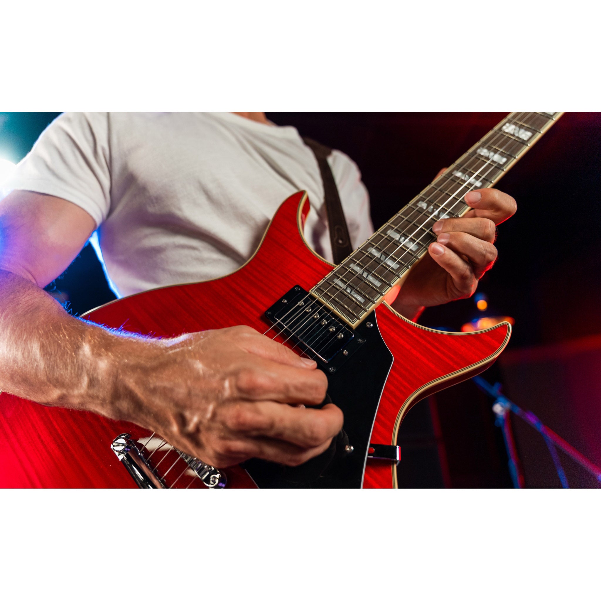 Washburn SH35TR Wing Series Semi Hollow Electric Guitar – Trans Red