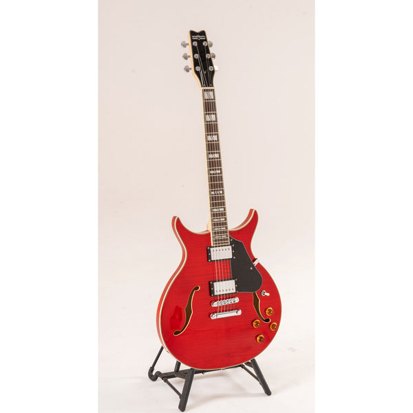 Washburn SH35TR Wing Series Semi Hollow Electric Guitar – Trans Red
