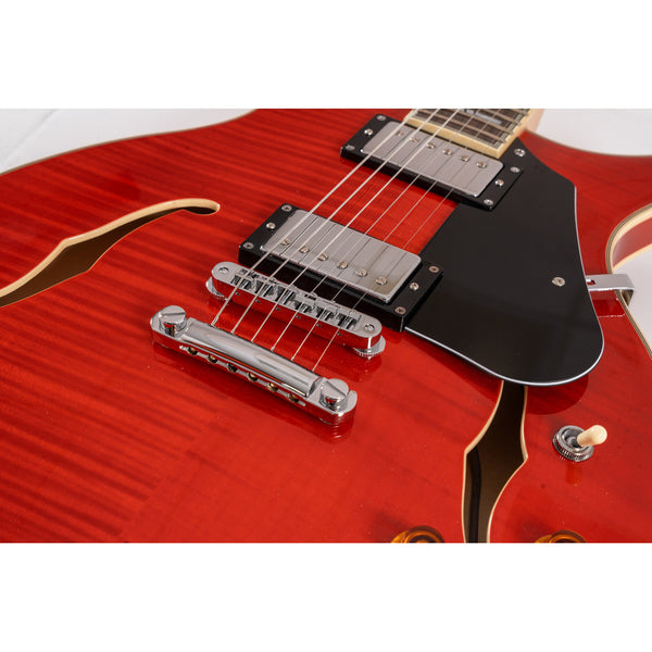 Washburn SH35TR Wing Series Semi Hollow Electric Guitar – Trans Red