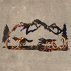 Wolves, Mountains and Trees Metal Art (#140)
