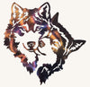 Two Wolves in Love Metal Art (#144)